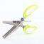 The high quality stainless steel kitchen herb scissor
