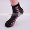 Hot Sales lady jaquard Rumi Socks with pointelle pattern lady tube socks