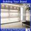 Wall-mount-shoe-display-shelf cabinet retail shoes tables with LED light