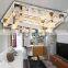 High-end Crystal Point Ceiling Lights 230V Stainless Steel Living Room Crystal Chandelier