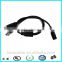 RoHS ul2464 24awg 5.5*2.1mm splitter dc cable