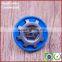 Blue unform stainless steel push turn clothing coat buttons