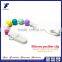 New Products 2016 Colorful Safety Baby Teething Toy Silicone Wooden Clip Pacifier Chain                        
                                                Quality Choice