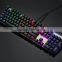 Motospeed RGB Backlit Wired Mechanical Gaming Keyboard with Blue Switches (Black+Sliver)
