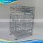 Industry foldable steel wire basket for Warehouse Storage