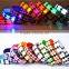 Safety Rhombus Pattern Collar Light Night Up Nylon LED Adjustable Collars S M L XL