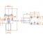 brass body infrared sensor sanitary ware water flow control valve solenoid valve 12V