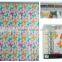 fashion Animal design Pink butterfly double swag fabric shower curtain with resin hooks