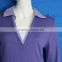 Shirt neck long sleeve fashion cotton sarees blouse designs