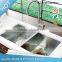 Hotel double bowl washing sink in China