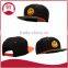 Smiley Face Embroidered Two Tone flat bill hip hop snapback cap