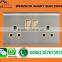 steel stainless 13A universal electrical power socket