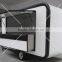 Big window and wheels commercial street food cooking trailer ,food van for sale