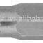 Double end S2 screwdriver bit/strong magnetic steel screwdriver bit with sandblasting finish/PH2 philips/flatted screwdriver bit