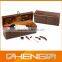 Custom Fancy Wooden Wine Gift Boxes with Lock