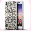 Cheap PC case with metal Frame mobile phone case for Huawei P7