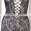 Plunging neck and strappy Jasmine pattern sexy night sleeping dress