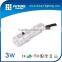 CE RoHS Edison chip decorative 3W color changing aluminum chinese led flashlight
