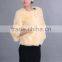 RB25 wholesale rabbit fur coat ladies coat