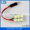 LED 5050 6 SMD COB leds Panel Dome Lamp Auto Panels Reading light Car Interior Reading Top Light