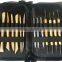 Zipper Bag pack Wooden Modeling Clay Tool set for Sculpting