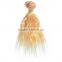 ombre color Kinky curl sythetic hair piece for doll wig