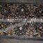 Rectangle Semi Precious Stone Inlay Black With Multi Colors Dinning Table Top