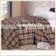 New Design Checked Printed Blanket Flannel Blanket Factory China