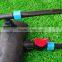 Pressure compensated flat emitter drip irrigation tape