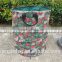flower printed 600D PE extra strong collapsible pop up garden bag