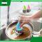 mini plastic hand bowl pot dish clean cleaning brush with steel ball