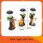 polyresin Solar Powered dogs animal shaped garden light with 1 bright white LED