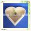heart shaped pine wood dressing craft tray