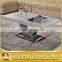 hot sell marble siver stainless steel coffee table