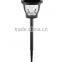 4pk Diecast Aluminum Solar Path Light Outdoor LED Landscape Lawn Garden Lamp -140 mm