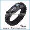 Military mixed color weave braided paracord survival bracelet men