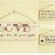 Creative home decoration wood door name plate