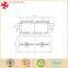 Classical modular MDF wood panel 4 people executive office table