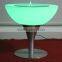 Color changing wholesale plastic home furniture coffee dest led table
