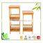 Easily Carry Natural Bamboo Corner Wall Shelf