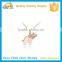 Cute small copper elephant pendant opal necklace for anniversary wedding