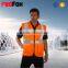 high visibility 3M reflective waistcoat custom logo printed