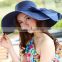 zm40597b fashion women foldable straw hat packable travel sun hat