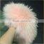 Myfur Peach Pink Detachable Fox Fur Lining Real Raccoon Fur Hood Parka
