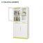 New design modern glass display file cabinet 4 door storage cabinet with 2 drawers