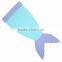 Fashion Contrast Colors Fleece Shark Tail Sleeping Bags for Toddlers