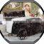 luxury brushed faux fur comforter with micro sherpa
