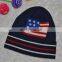 Winter Hat American Flag Acrylic Beanie