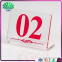 Manufacture Restaurant Queuing Number Plate Clear Number Plate Serving Table Number Stand