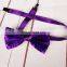 Christmas large sequin flashing bow tie